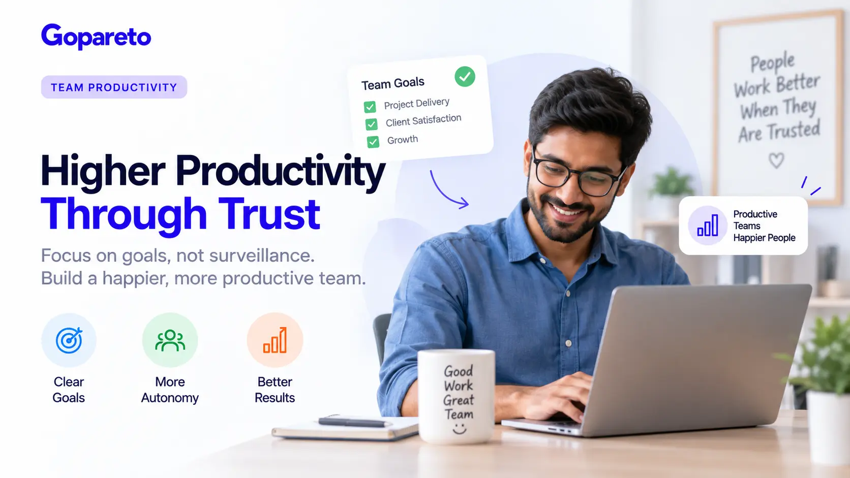 How to Improve Team Productivity Without Being Intrusive: Trust-Based Approach